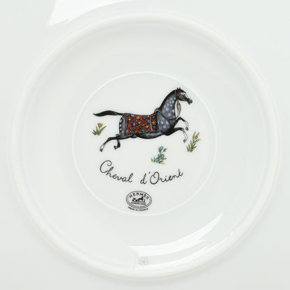 Hermes Porcelain Cheval d'Orient Tea Cup and Saucer Set of 2 6 of 11