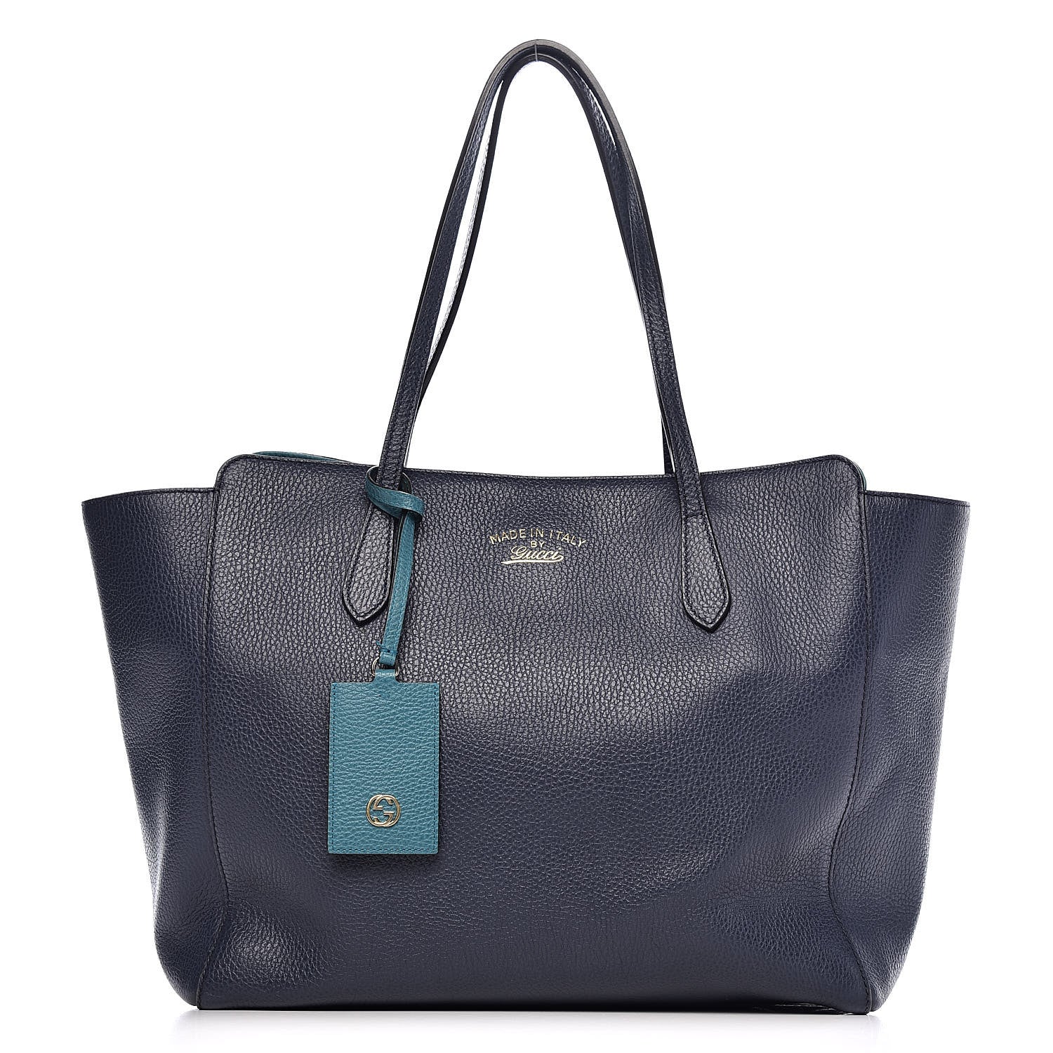 Gucci Dollar Calfskin Medium Swing Tote Marine Deep Cobalt 1 of 15
