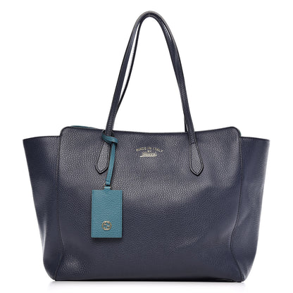 Gucci Dollar Calfskin Medium Swing Tote Marine Deep Cobalt 1 of 15
