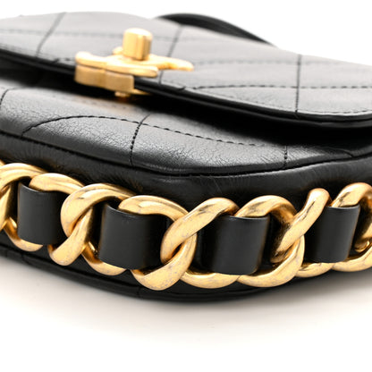 Chanel Calfskin Quilted Small Framing Chain Bag Black 10 of 10