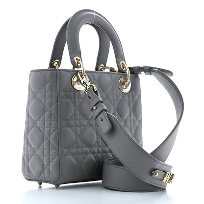 Christian Dior Lambskin Cannage Small My ABC Dior Lady Dior Grey 2 of 9