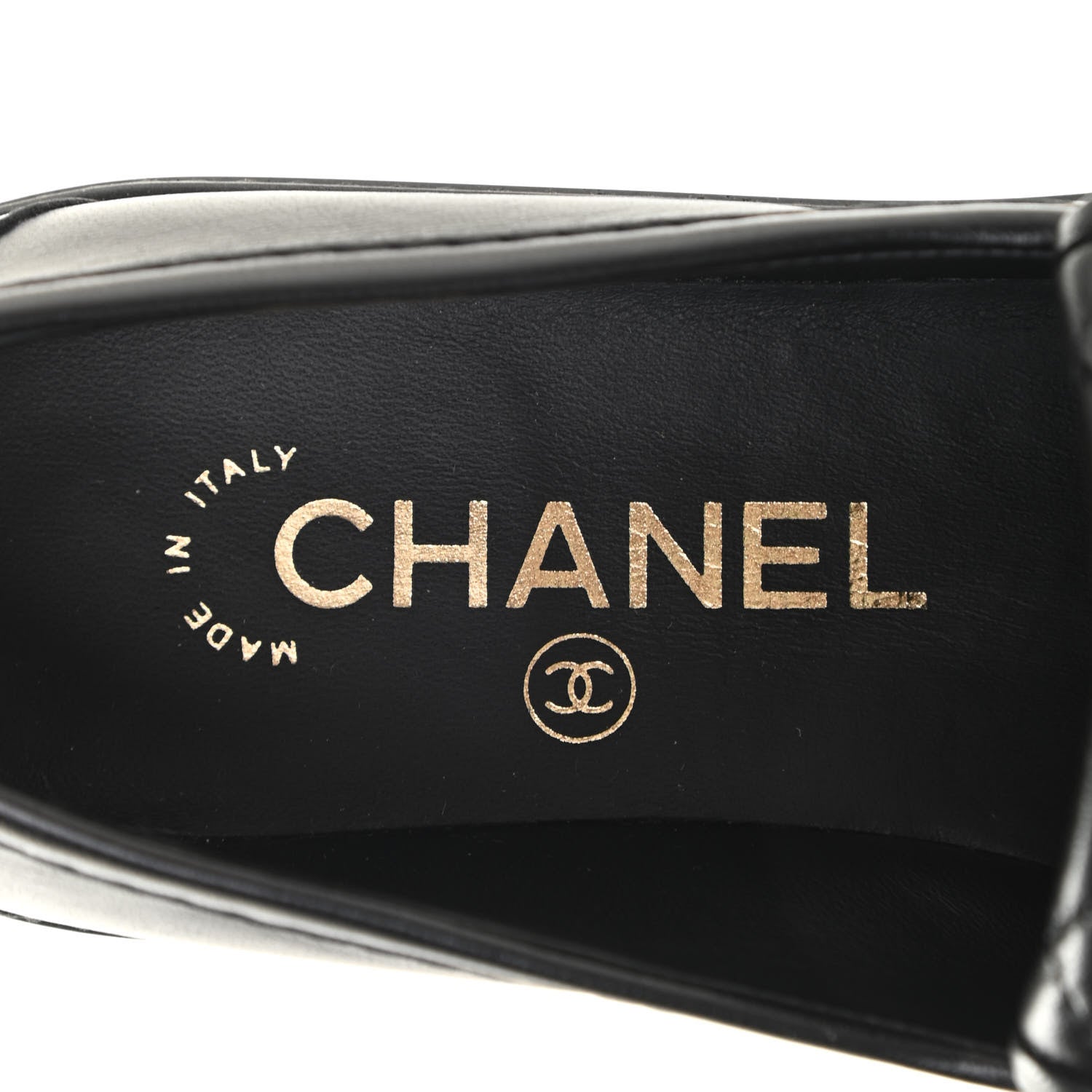 Chanel Lambskin Quilted CC Turnlock Loafers 35 Black 7 of 10