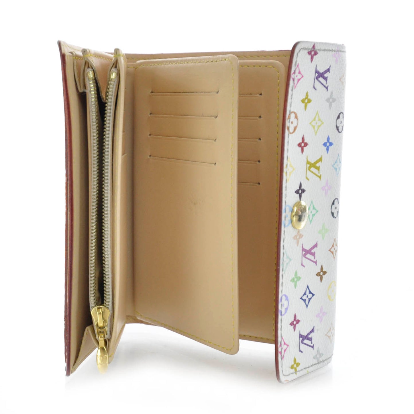 Monogram Multicolor Alexandra Wallet White