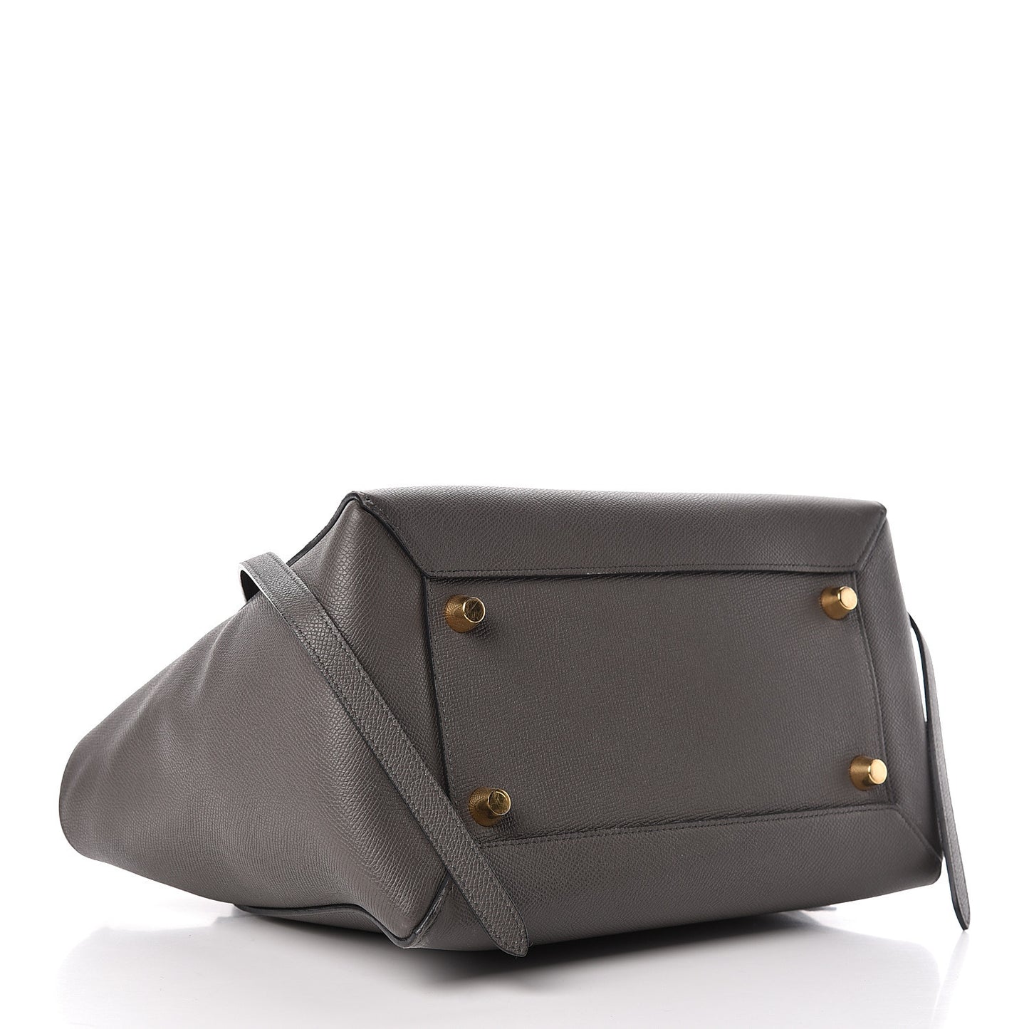 Grained Calfskin Mini Belt Bag Grey
