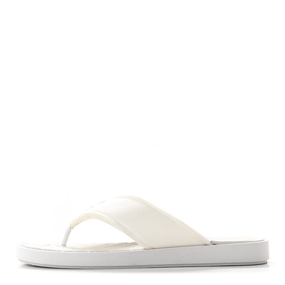 Chanel Fabric CC Thong Sandals 41 White 1 of 12