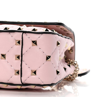 Valentino Garavani Nappa Small Rockstud Spike Shoulder Bag Water Rose 9 of 9