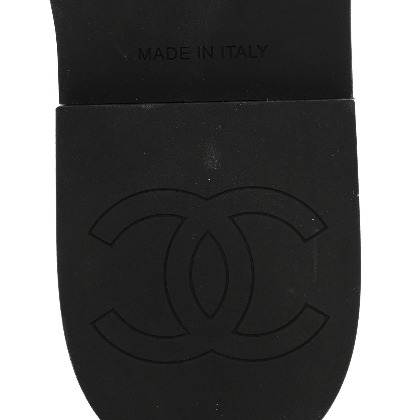 Lambskin Quilted CC Wedge Sandals 37 Black