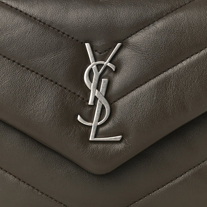 Saint Laurent Calfskin Y Quilted Monogram Toy Loulou Crossbody Bag Faggio 8 of 10