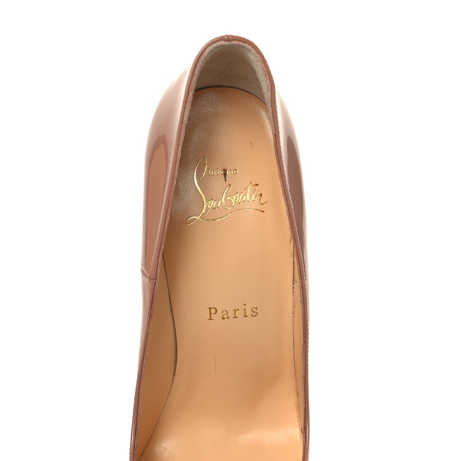 Christian Louboutin Patent So Kate 120 Pumps 37 Nude 7 of 10