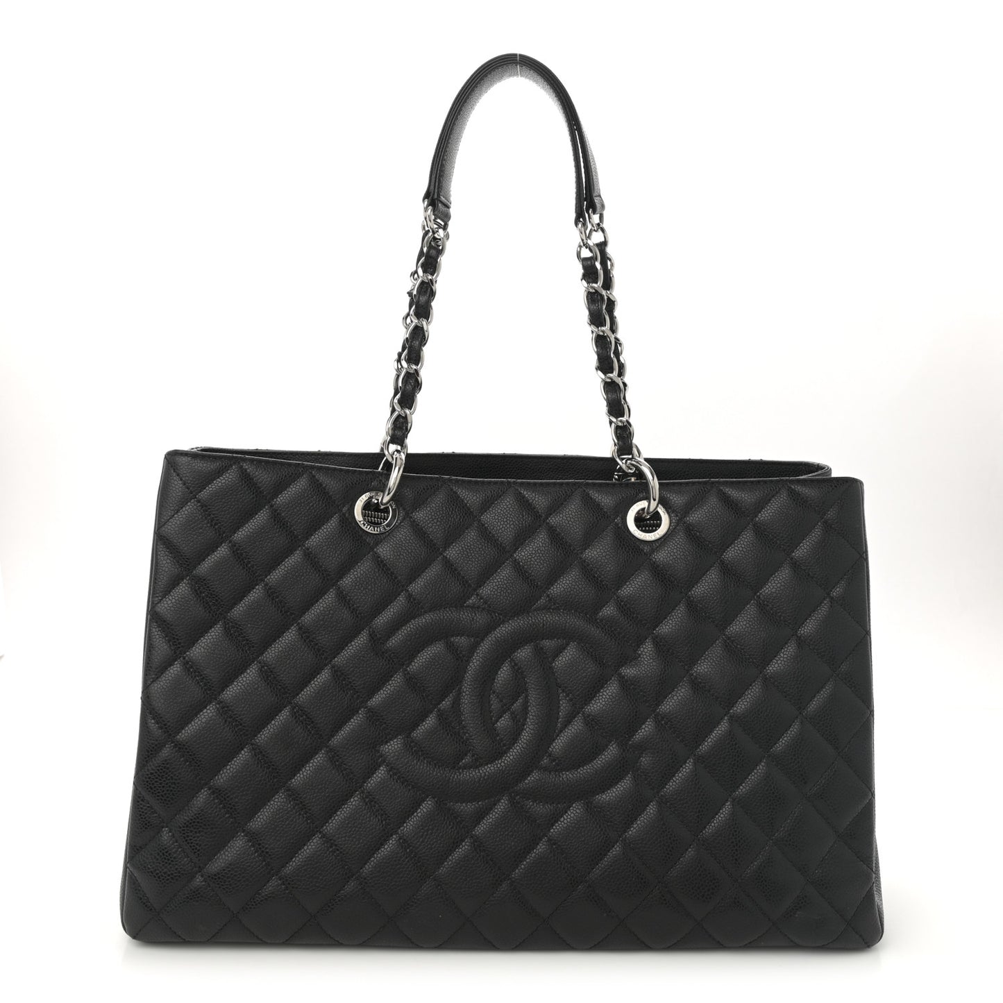 Caviar Quilted XL Grand Shopping Tote GST Black