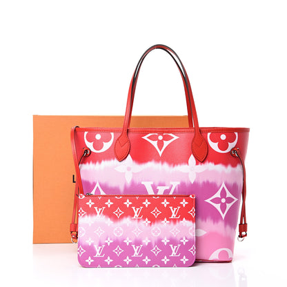 Louis Vuitton Monogram Escale Neverfull MM Rouge 12 of 12