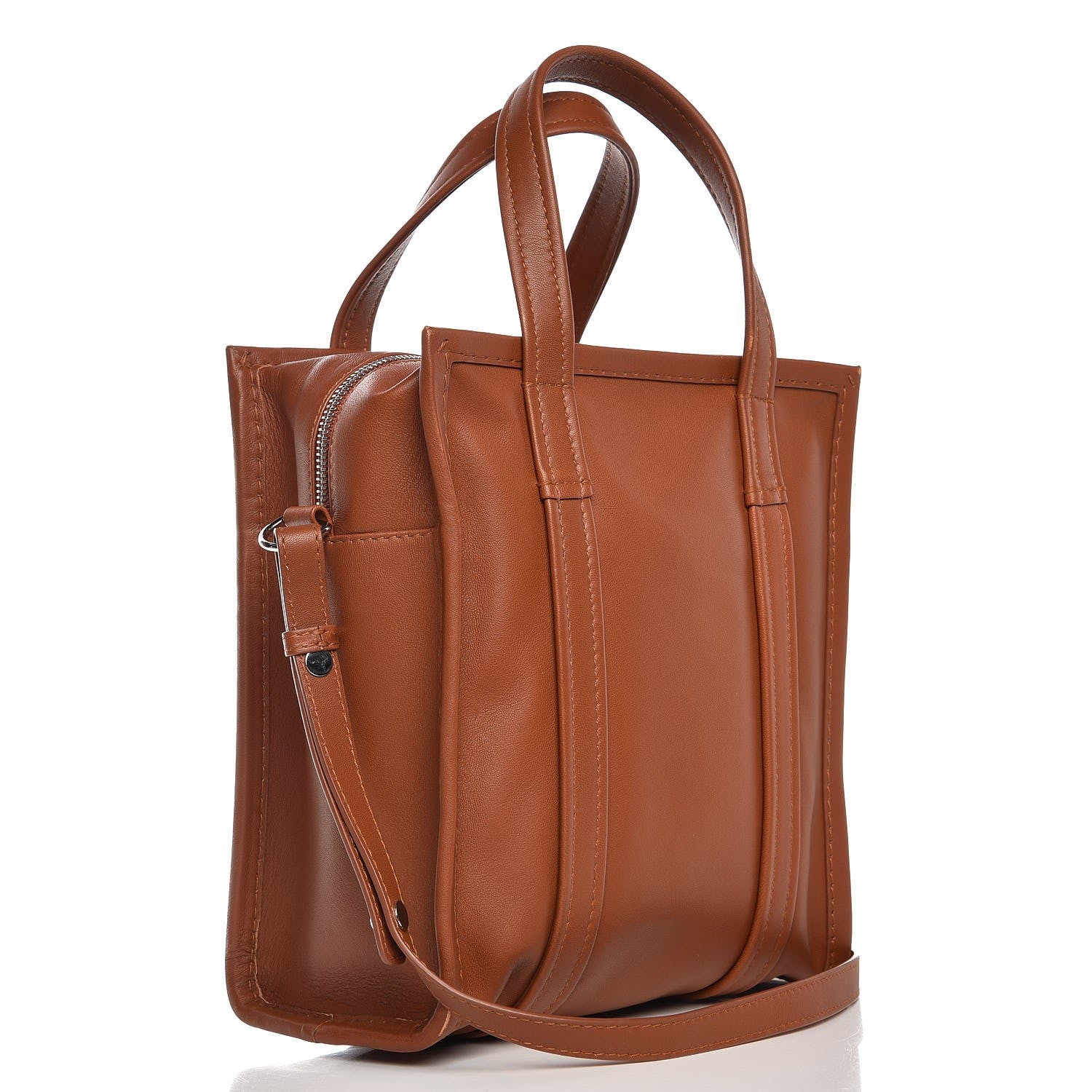 Balenciaga Agneau XS Bazar Shopper Tote Marron Fauve 4 of 20