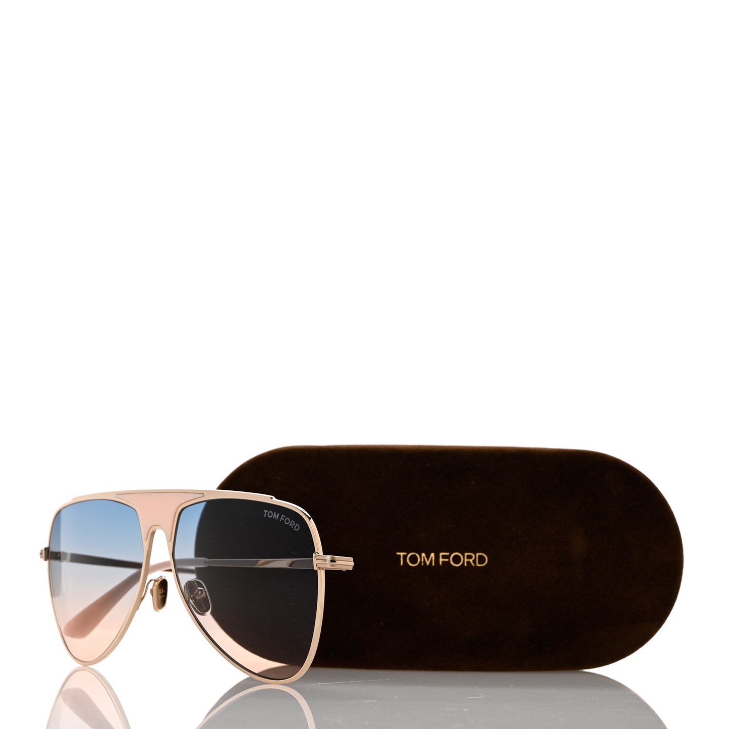 Metal Resin Ethan Pilot Sunglasses Pink Gradient