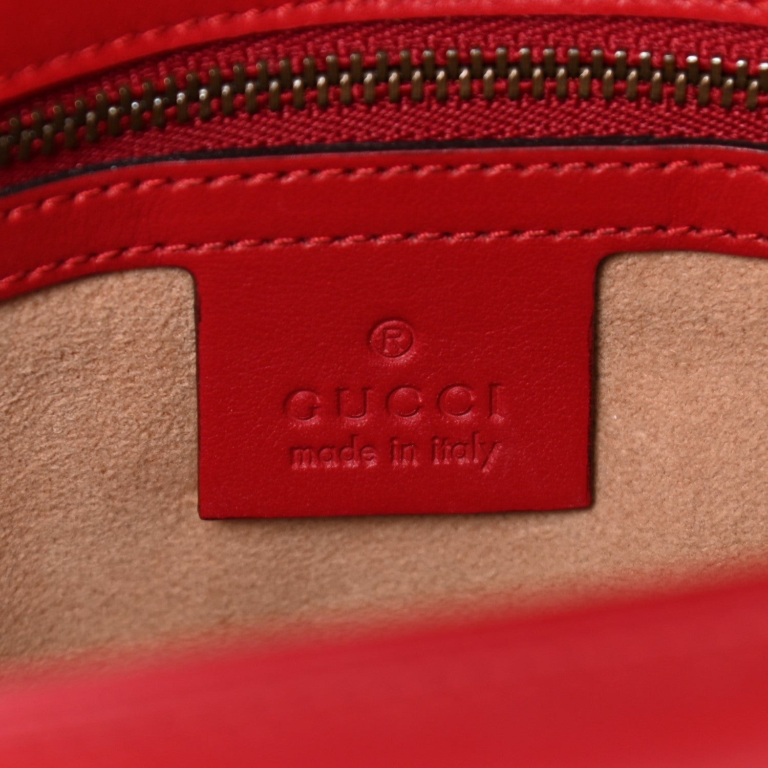 Gucci Calfskin Matelasse Small GG Marmont Shoulder Bag Hibiscus Red 6 of 9