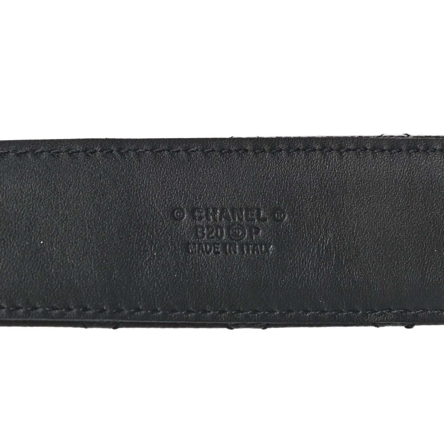 Caviar Quilted CC Chain Belt 90 36 Black