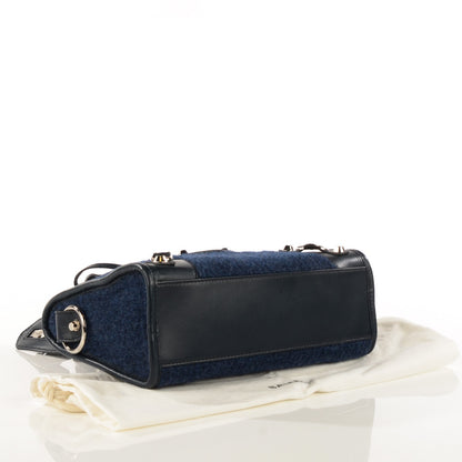Balenciaga Alpaca Classic Hardware Mini City Bleu Persan 4 of 8