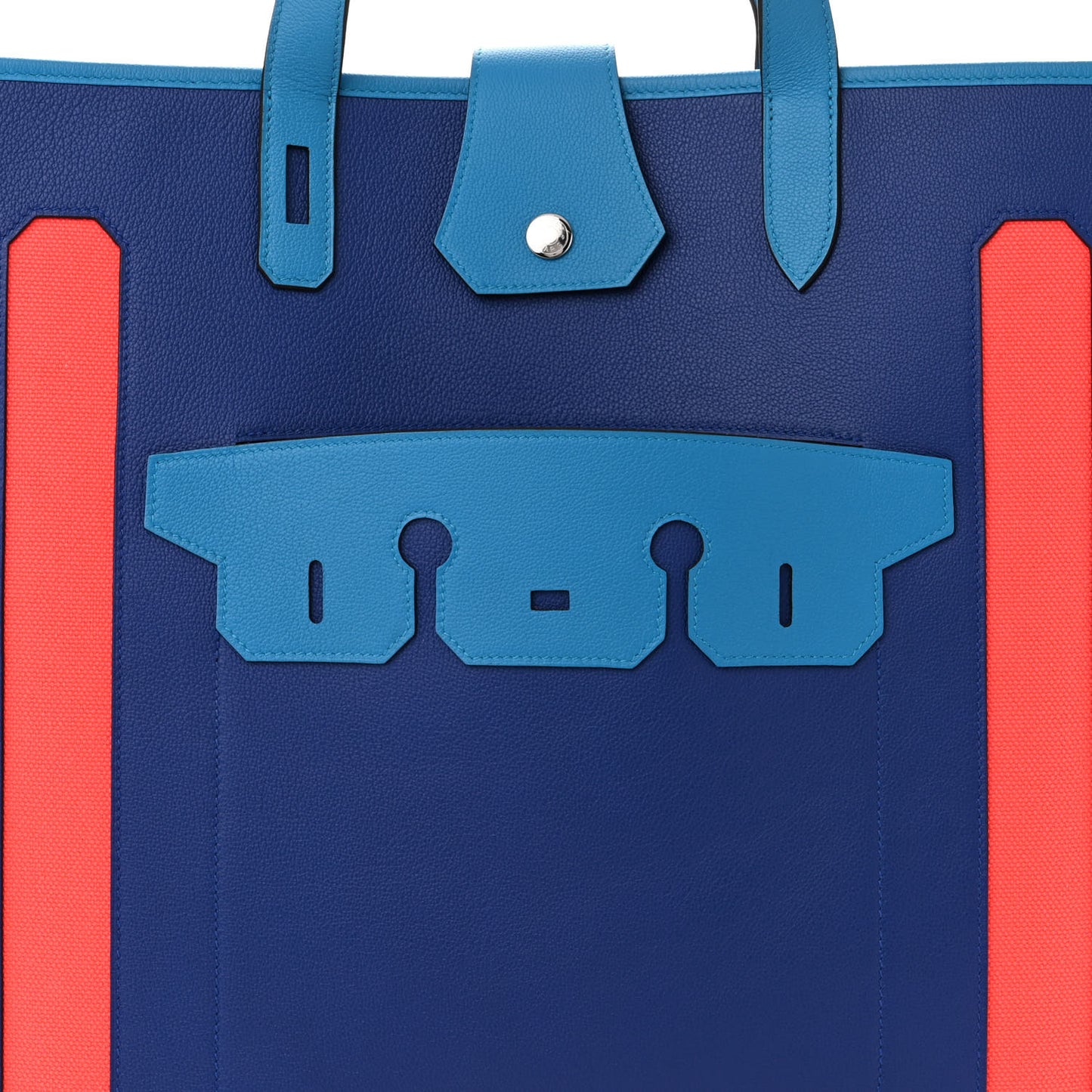 Canvas Calfskin Petit H Monsieur B Bag