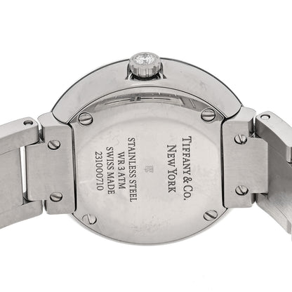 Tiffany Stainless Steel Diamond Bezel 24mm Atlas 2-Hand Quartz Watch Silver 4 of 5