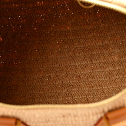 Louis Vuitton Raffia Speedy Bandouliere 30 Natural Tan 5 of 12