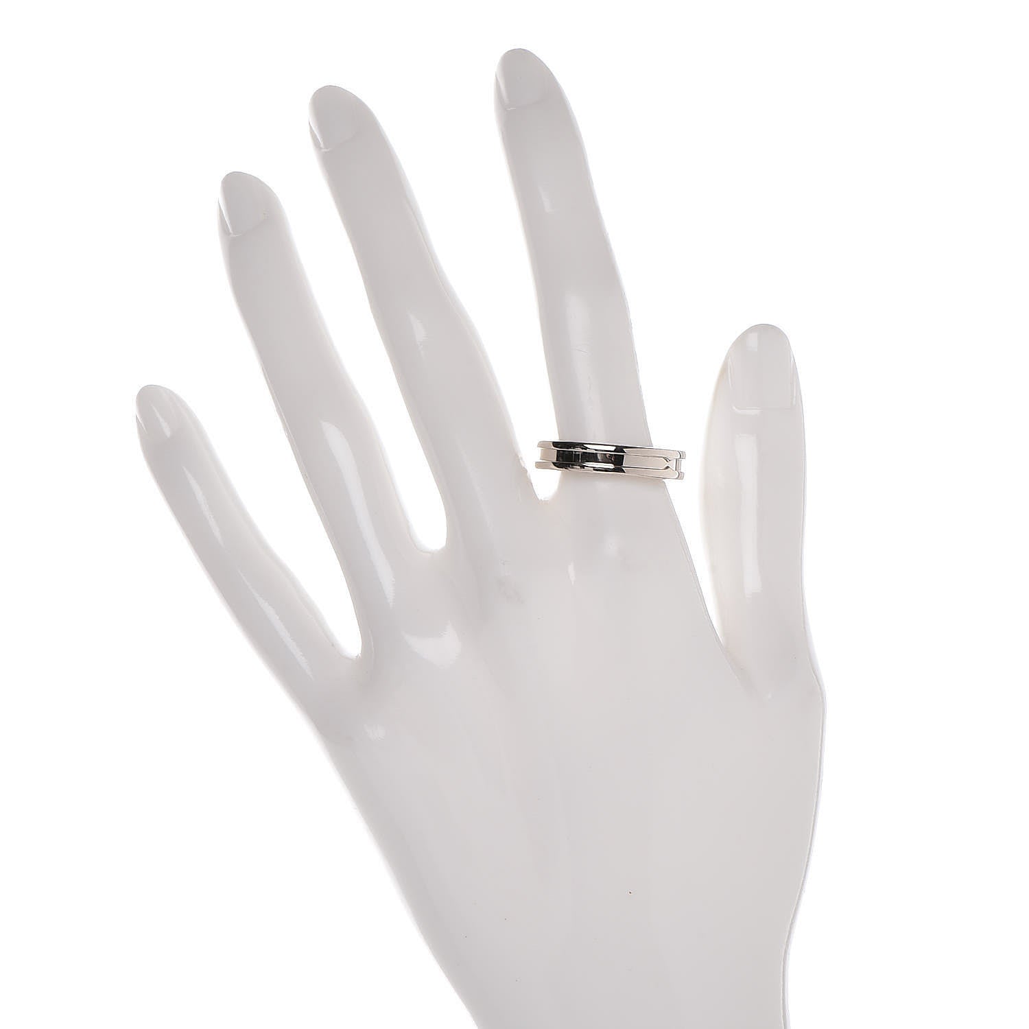 Bulgari 18K White Gold B.Zero1 One-Band Ring 55 7.25 2 of 5