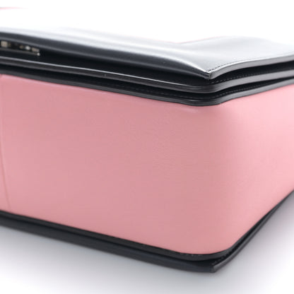 Celine Shiny Smooth Calfskin Medium Frame Shoulder Bag Liquorice Antique Rose 5 of 9