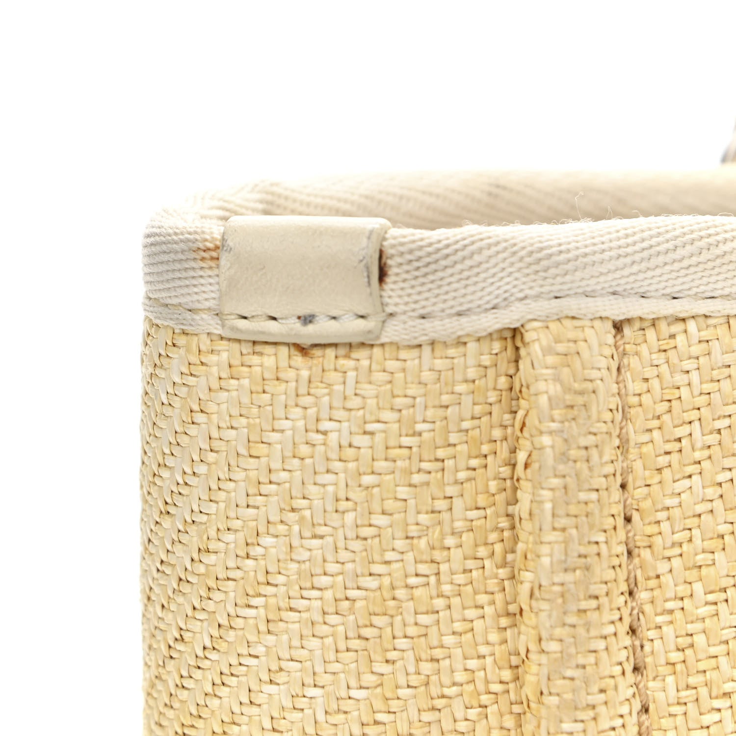 Chanel Canvas Mini Deauville Tote Light Yellow 12 of 15