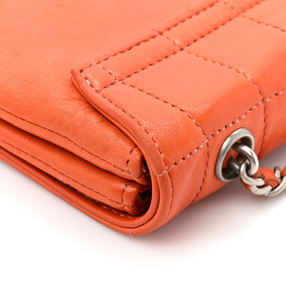 Chanel Lambskin Chocolate Bar Mademoiselle Flap Orange 18 of 21