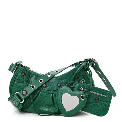 Balenciaga Agneau Arena XS Le Cagole Shoulder Bag Jade 1 of 9