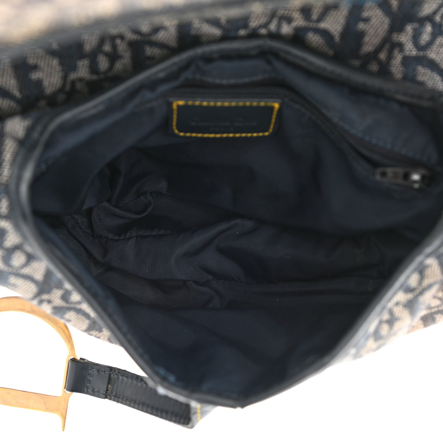 Christian Dior Monogram Saddle Bag Blue 5 of 16