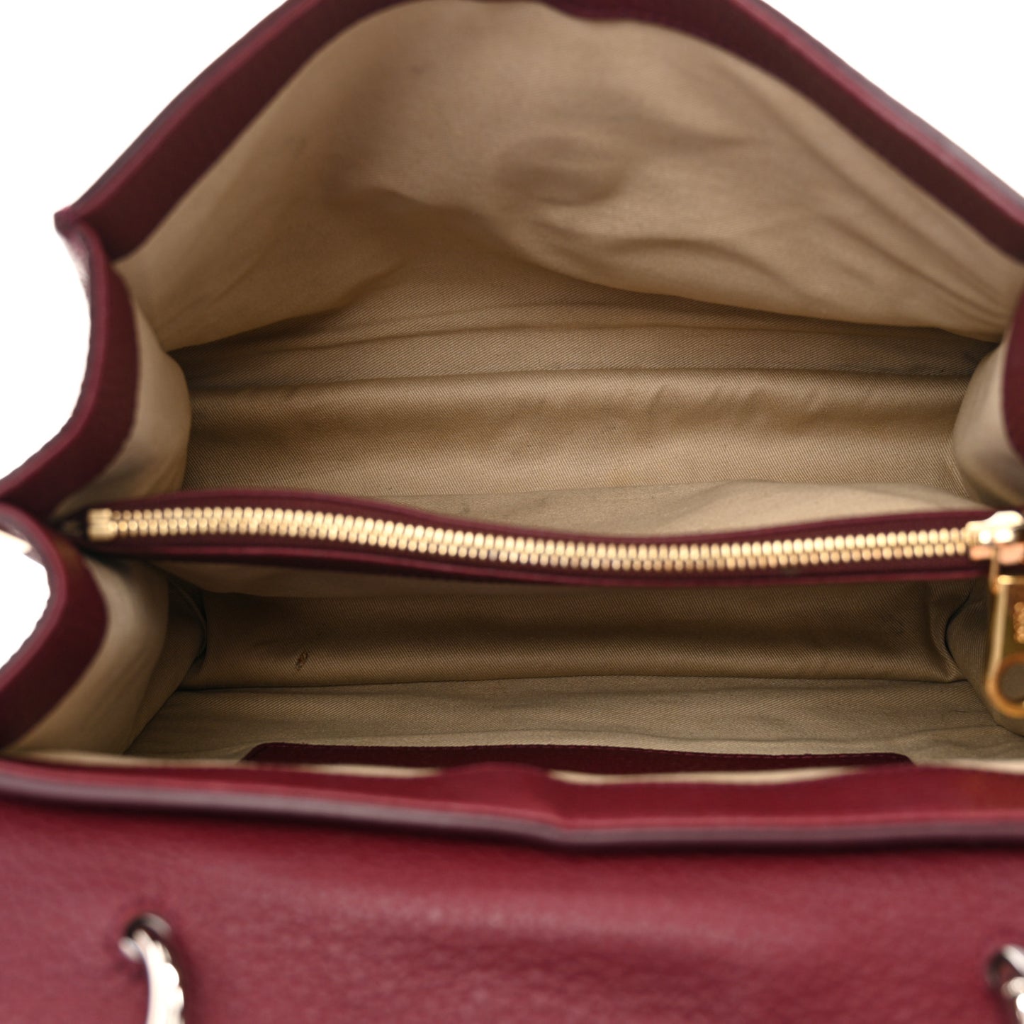 Grained Calfskin Medium Aby Day Shoulder Bag Red