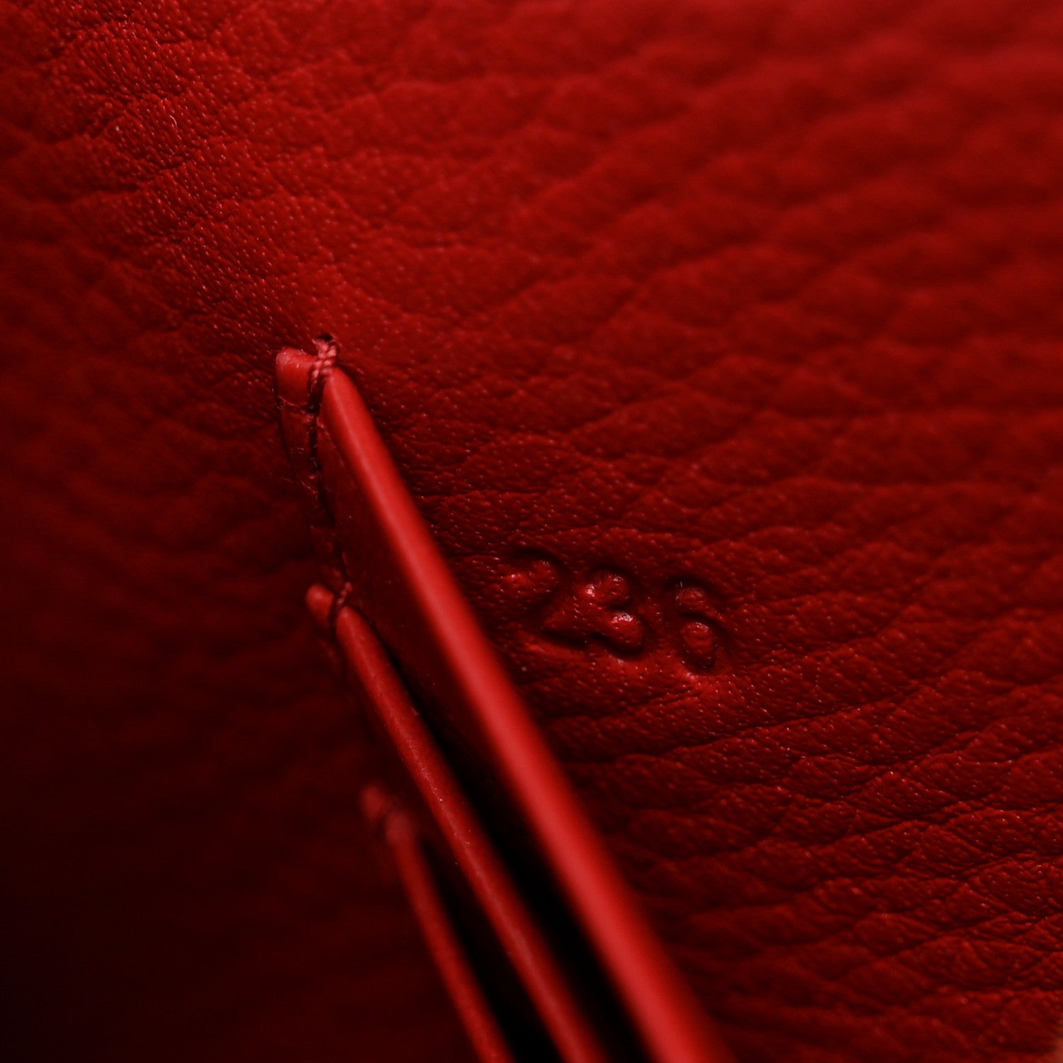 Prada Vitello Grain Envelope Wallet Rosso 7 of 10