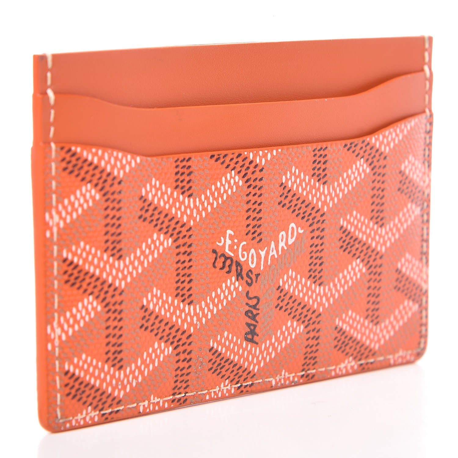 Goyard Goyardine Saint Sulpice Card Holder Orange 3 of 8