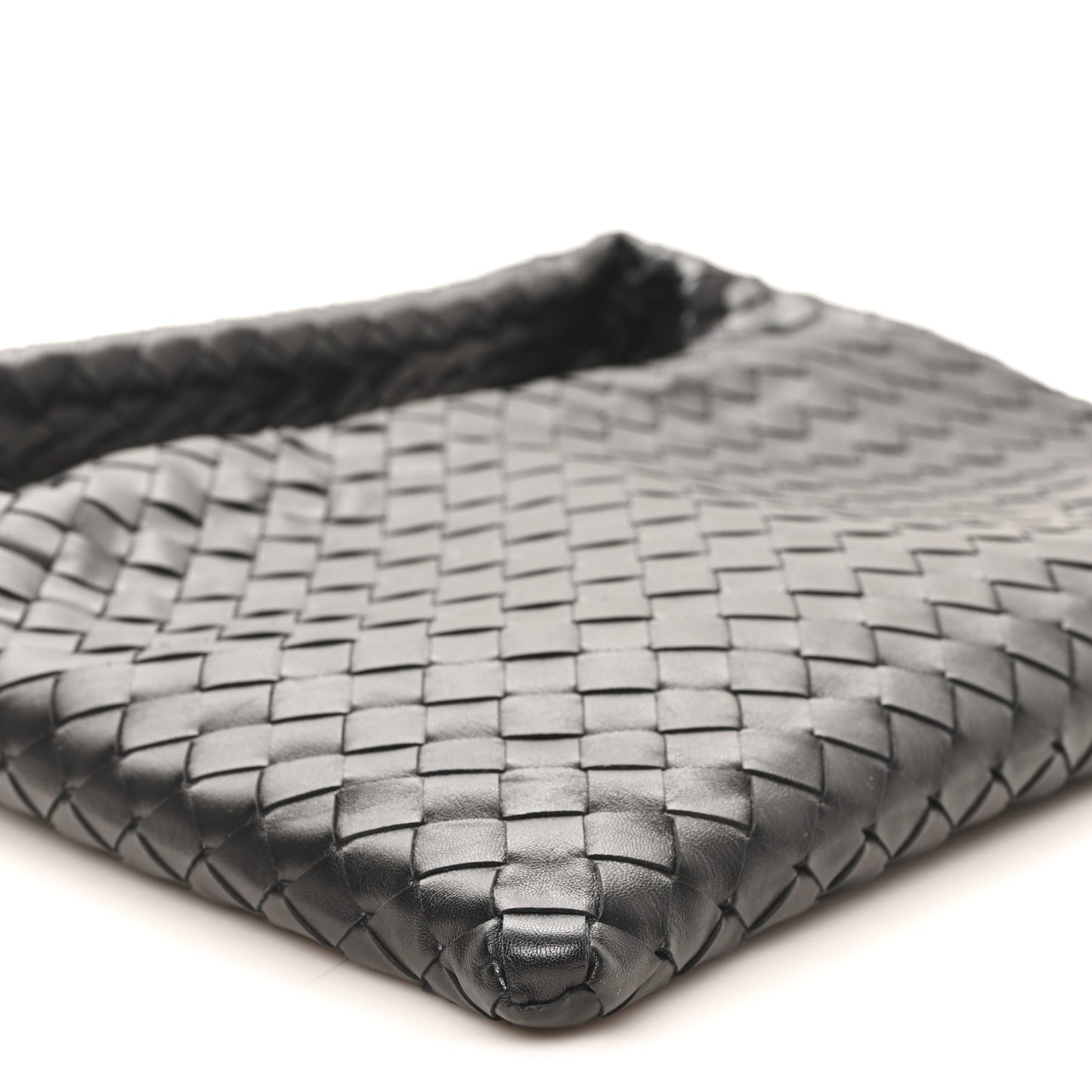 Calfskin Intrecciato Small Hop Black
