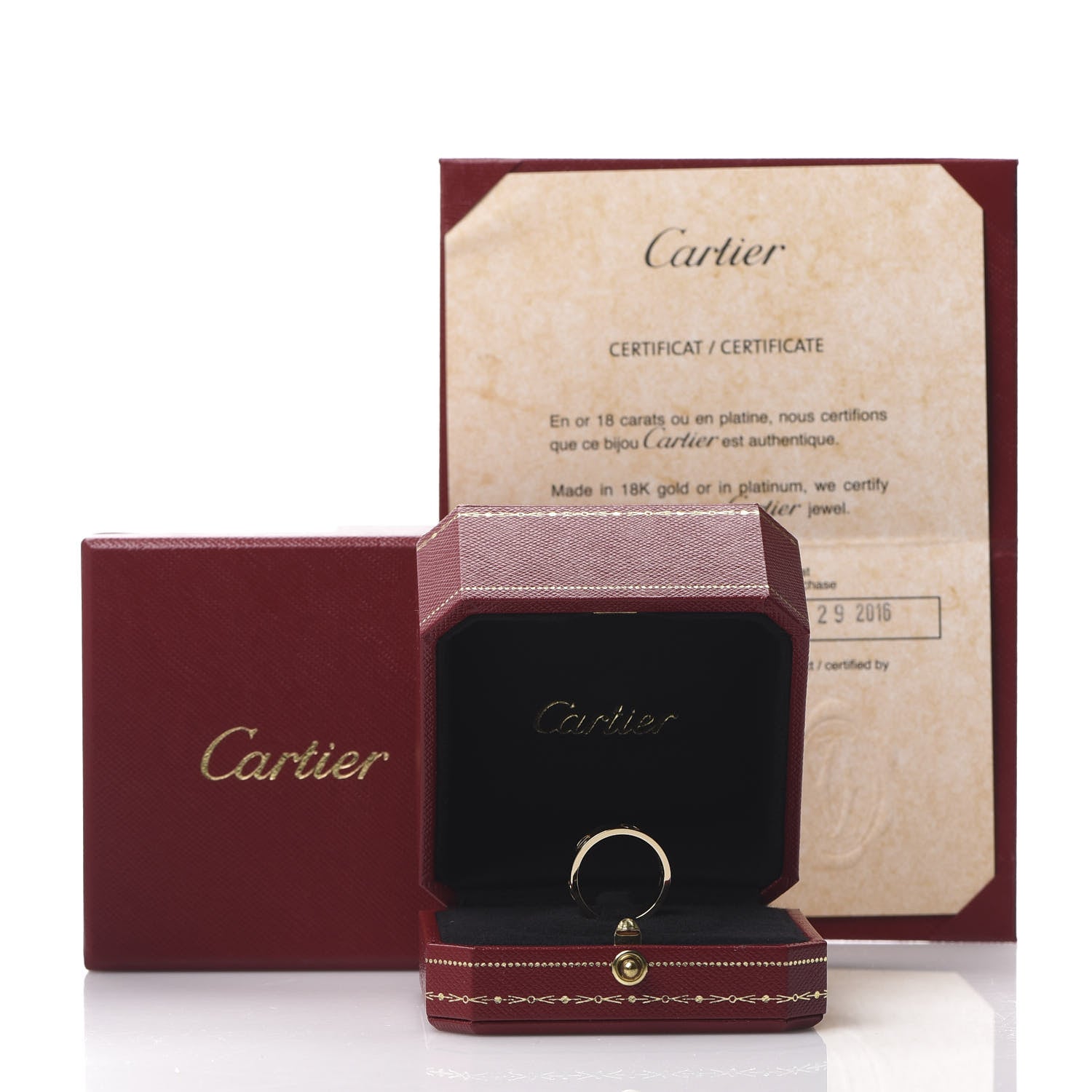 Cartier 18K Yellow Gold 5.5mm LOVE Ring 52 6 4 of 4