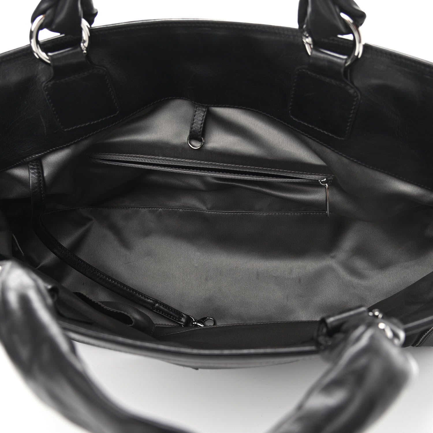 Chanel Lambskin East West Soho Shopper Black 5 of 10