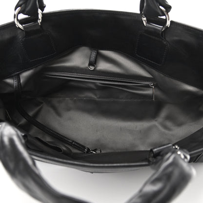 Chanel Lambskin East West Soho Shopper Black 5 of 10