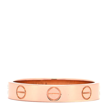 Cartier 18K Pink Gold 3.5mm LOVE Wedding Band Ring 54 7 3 of 5