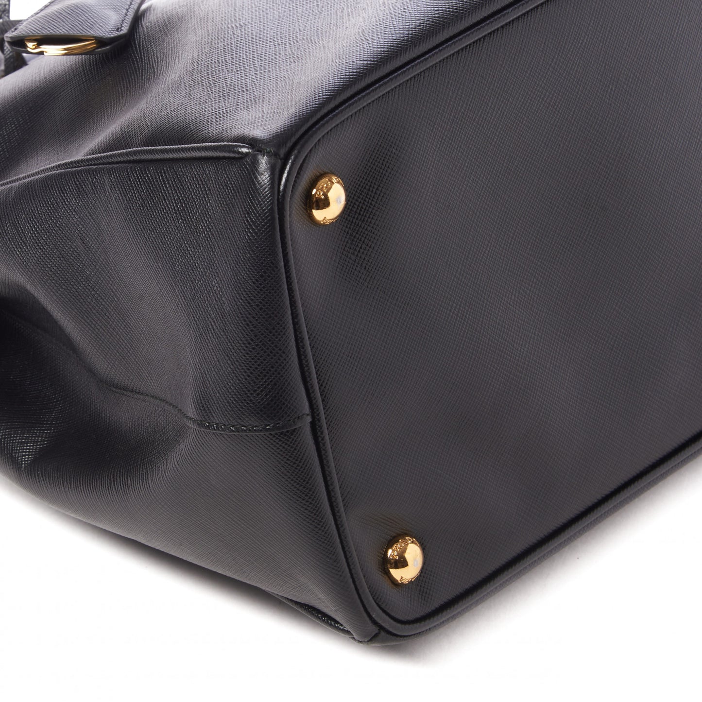 Saffiano Large Galleria Double Zip Tote Black