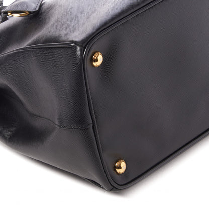 Prada Saffiano Large Galleria Double Zip Tote Black 6 of 9