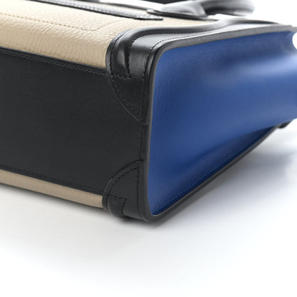 Celine Elephant Calfskin Nano Tri-Color Luggage Beige 8 of 8
