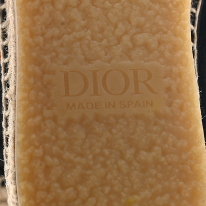 Christian Dior Canvas Lambskin Mens Logo Espadrilles 42 Black 6 of 13