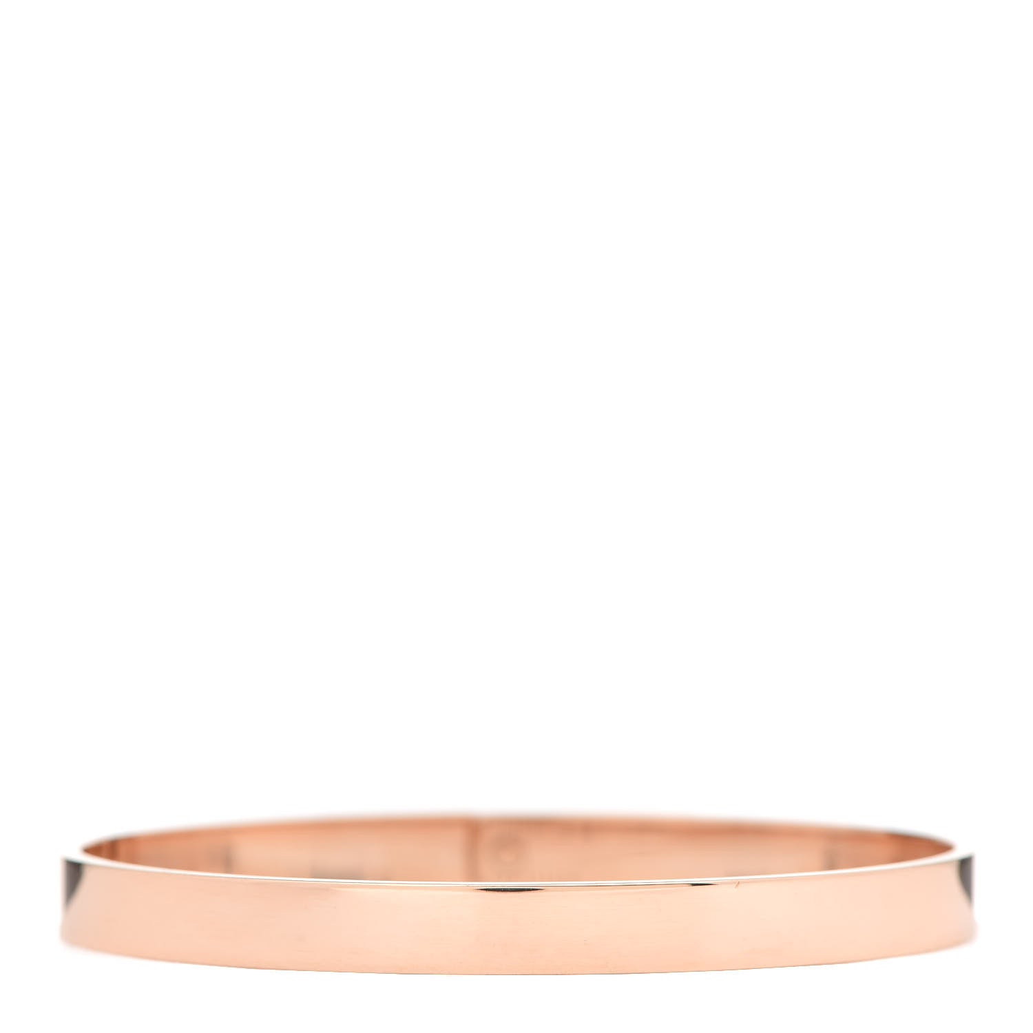 Hermes 18K Rose Gold Diamond PM Kelly Pave Bracelet SH 3 of 6