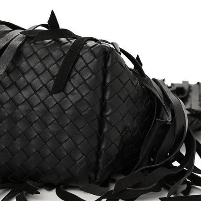 Bottega Veneta Nappa Fringe Woven Handle Tote Black 6 of 10