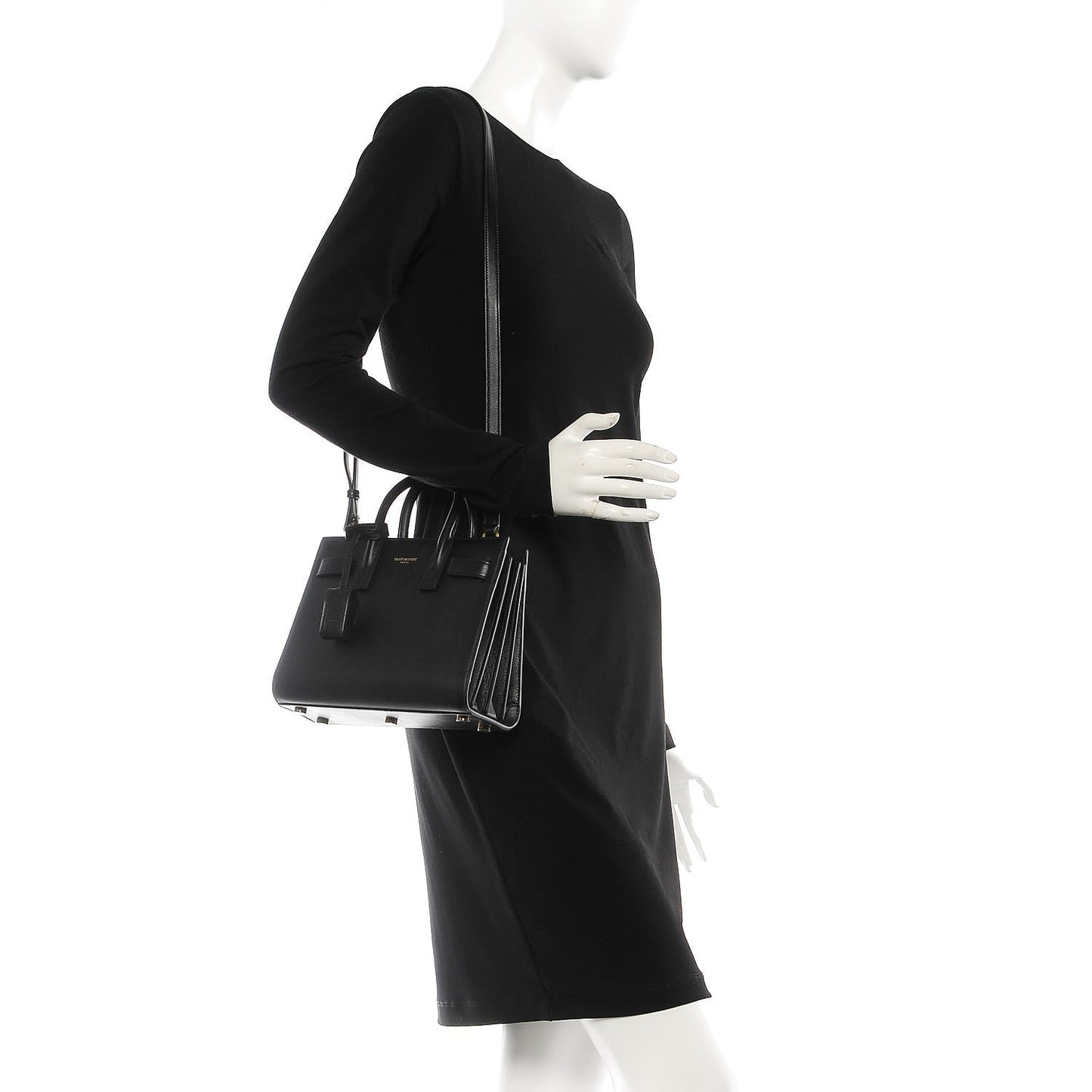 Calfskin Nano Sac de Jour Black