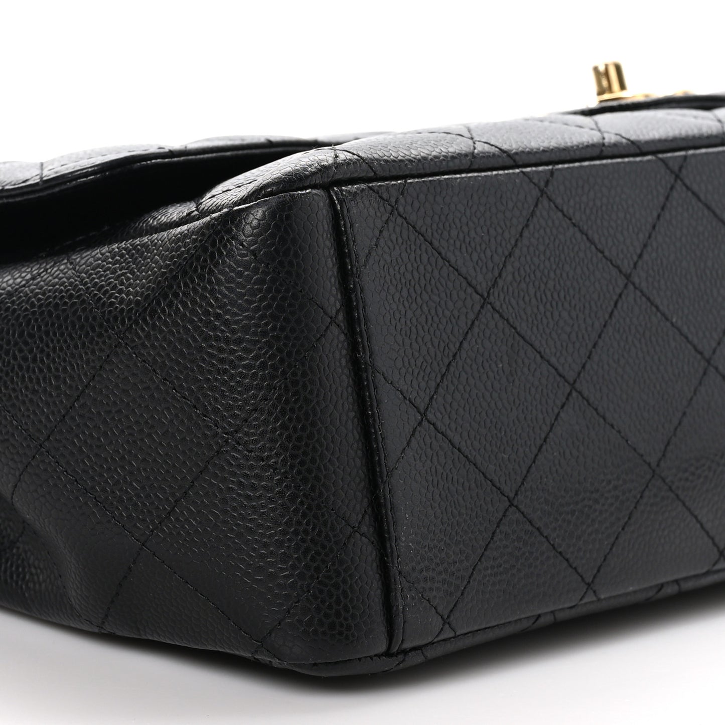 Caviar Quilted Maxi Double Flap Black