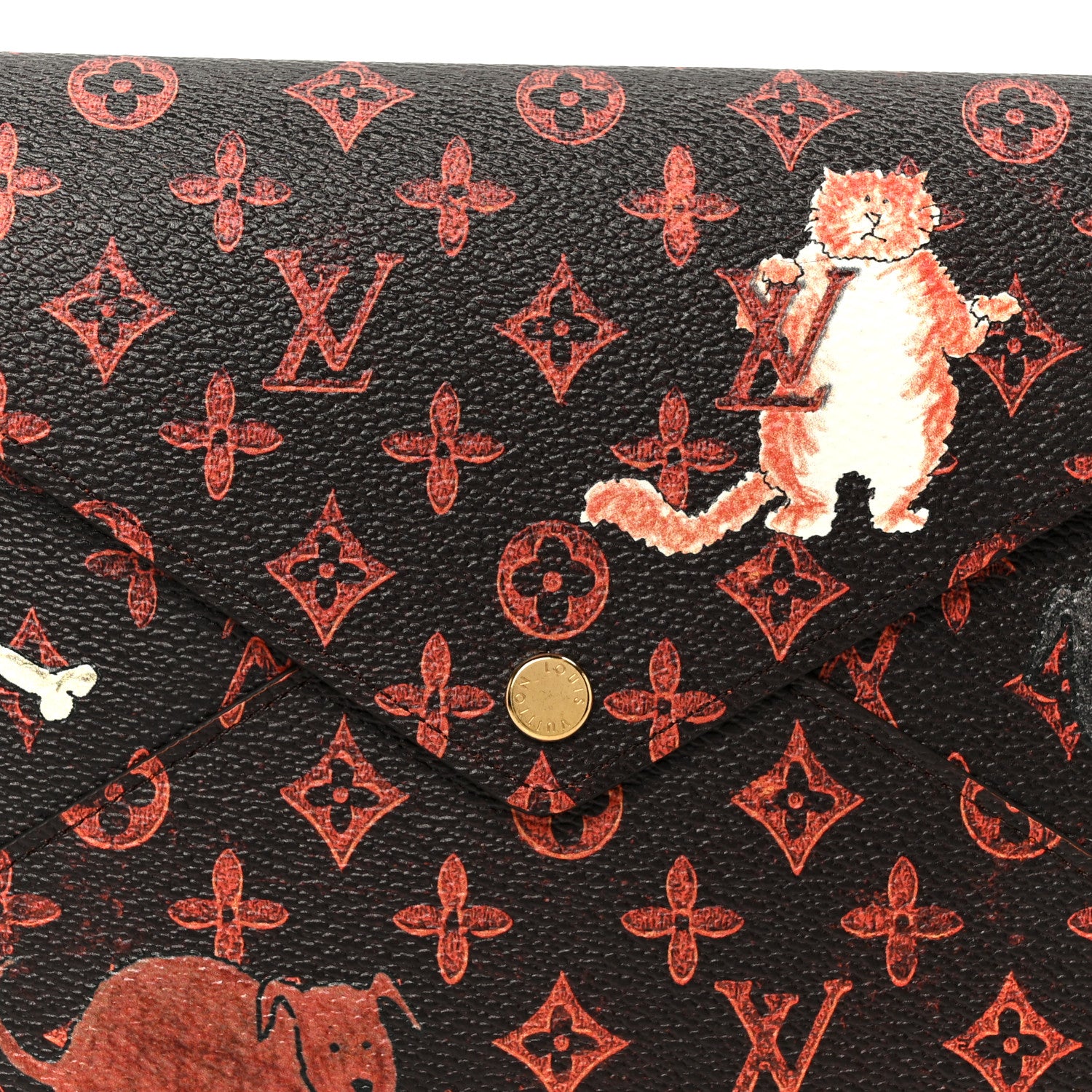 Louis Vuitton Catogram Kirigami Pochette Set Marron White Black 11 of 12