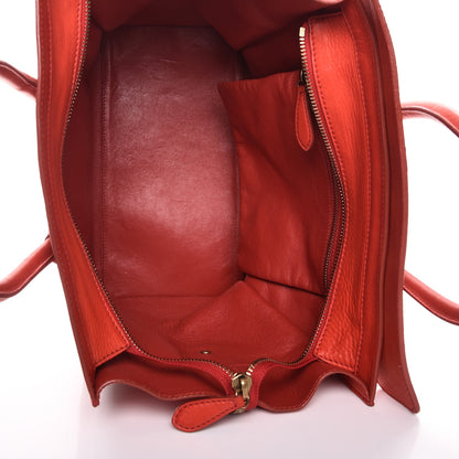 Celine Calfskin Mini Luggage Vermillion 5 of 19