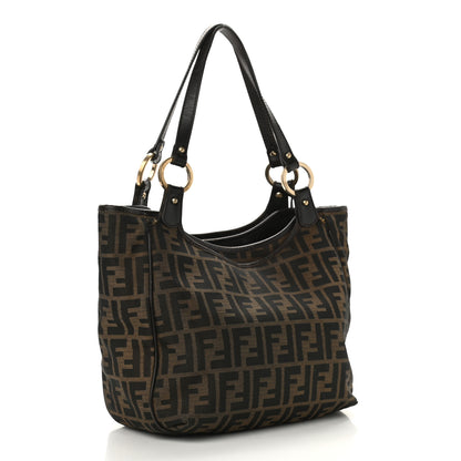 Fendi Zucca Small Chef Shopping Tote Tobacco Moro 3 of 20