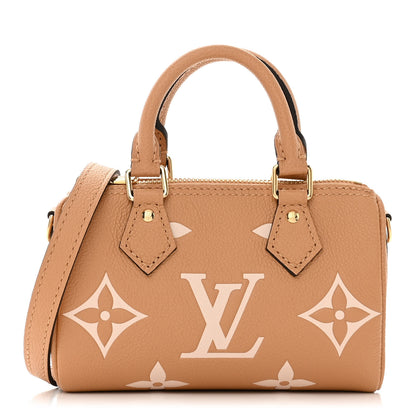 Louis Vuitton Empreinte Monogram Giant Nano Speedy Arizona Creme 1 of 10