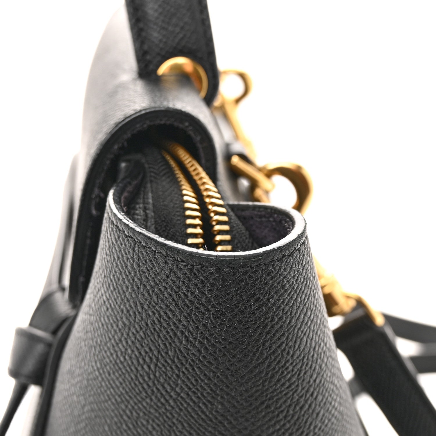 Celine Grained Calfskin Micro Belt Bag Black 23 of 27